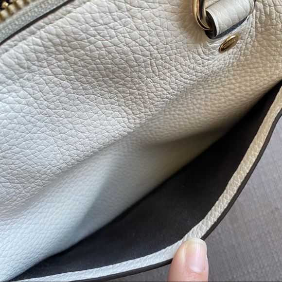 SOLD - Coach Mini Emma Satchel (F31466) Chalk - Picture 14 of 15